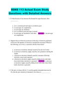 BSNS 113 Actual Exam Study  Questions with Detailed Answers 