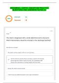 ABDOMINAL AORTIC ANEURYSM PRACTICE QUESTIONS AND ANSWERS RATED A&plus;