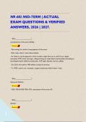 NR 602 MID-TERM &vert; ACTUAL EXAM QUESTIONS & VERIFIED ANSWERS&comma; 2026 &vert; 2027&period;     