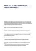 FNDH 400 FINAL EXAM 2026 WITH CORRECT ANSWERS&period;GRADED FOR EXELLENCE