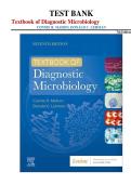 Textbook of Diagnostic Microbiology Test Bank 7th Edition &vert; Mahon & Lehman