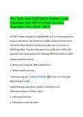 New York State EMT Basic Written Exam Questions with 100&percnt; Verified Answers&comma; Guaranteed Pass &lpar;2026 &sol; 2027&rpar;