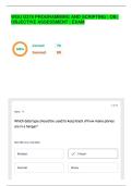 WGU D278 PROGRAMMING AND SCRIPTING&vert; OA&vert; OBJECTIVE ASSESSMENT&vert; EXAM QUESTIONS AND ANSWERS &vert; LATEST UPDATE &vert; FULLY SOLVED
