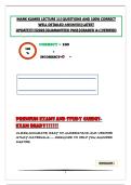 MARK KLIMEK LECTURE 11&vert;QUESTIONS AND 100&percnt; CORRECT WELL DETAILED ANSWERS&vert;LATEST UPDATE&excl;&excl;&excl;&excl;&excl;&excl;2026&vert;GUARANTEED PASS&vert;GRADED A&plus;&vert;VERIFIED