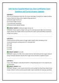 DCI Surface Supplied Mixed Gas Diver Certification Exam Questions and Correct Answers Updated