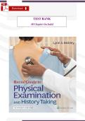 Bates&rsquo; Guide to Physical Examination and History Taking &lpar;13th Edition&comma; Lynn S&period; Bickley&rpar; &ndash; Verified Test Bank &lpar;All Chapters&comma; With Questions&comma; Answers & Rationales&rpar;
