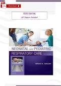 Neonatal and Pediatric Respiratory Care &lpar;5th Edition&comma; Brian K&period; Walsh&rpar; &ndash; Verified Test Bank &lpar;Chapters 1&ndash;36&comma; With Questions&comma; Answers & Rationales&rpar;