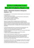 AEMA Certification Exam &ndash; 2026-2027 Predictive Mastery Test