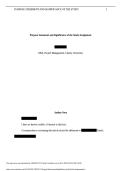 BUSI 710&lowbar;Purpose Statement and Significance of the Study Assignment&vert; With complete solution &vert; RATED A&plus;