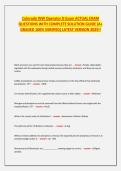 Colorado WW Operator D Exam ACTUAL EXAM QUESTIONS WITH COMPLETE SOLUTION GUIDE &lpar;A&plus; GRADED 100&percnt; VERIFIED&rpar; LATEST VERSION 2025&excl;&excl;