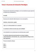 Tema 2&colon; El proceso de Evaluaci&oacute;n Psicol&oacute;gica 