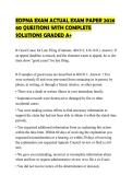 EDPNA EXAM ACTUAL EXAM PAPER 2026 60 QUESTIONS WITH COMPLETE SOLUTIONS GRADED A&plus;