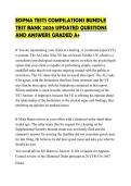 EDPNA TESTS COMPILATIONS BUNDLE TEST BANK 2026 UPDATED QUESTIONS AND ANSWERS GRADED A&plus;
