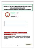  MASTER ELECTRICIAN LICENSE&vert;QUESTIONS AND 100&percnt; CORRECT WELL DETAILED ANSWERS&vert;LATEST UPDATE&excl;&excl;&excl;&excl;&excl;&excl;2026&vert;GUARANTEED PASS&vert;GRADED A&plus;&vert;VERIFIED