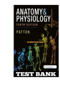 Test Bank For Anatomy and Physiology The Unity of Form and Function 10th edition&comma; All Chapters &vert;&vert;Complete A&plus; Guide