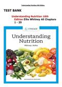 Understanding Nutrition Test Bank 16th Edition &vert; Whitney & Rolfes