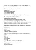 OSCM 373 EXAM 222 QUESTIONS AND ANSWERS