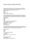 OSCM 373 EXAM 1 REVIEW QUESTIONS