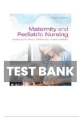 Test Bank - for Maternity and Pediatric Nursing 4th Edition by Susan Ricci&comma; All Chapters And Rationales Included &vert; Complete Guide A&plus;&vert; Latest updated version&period;