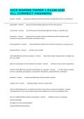 AICE MARINE PAPER 1 EXAM AND ALL CORRECT ANSWERS&period;