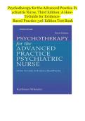 Test Bank for Psychotherapy for the Advanced Practice Psychiatric Nurse&colon; A How-To Guide for Evidence-Based Practice&comma; 3rd Edition&comma; by Kathleen Wheeler&comma; All Chapters 1-24 &vert;&vert;Complete A&plus; Guide
