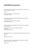 ACHE BOG Practice Exam NEWEST 2026&sol;2027 ACTUAL EXAM COMPLETE QUESTIONS AND CORRECT DETAILED ANSWERS &lpar;VERIFIED ANSWERS&rpar; &vert;ALREADY GRADED A&plus;&vert;&vert;BRAND NEW&excl;&excl;