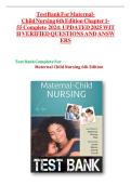 Test Bank For Maternal-Child Nursing 6th Edition by Emily Slone McKinney&comma; All Chapter 1-55&vert; Complete Best Exam Practice Guide&sol;latest 2026 update
