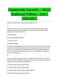 Chamberlain University &ndash; NR222 Health and Wellness &ndash; Quiz 2 &lpar;2026-2027&rpar;