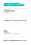 AICE Marine Science Review Questions and All Correct Answers&period;