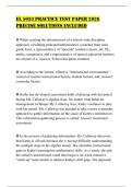 EL 5033 PRACTICE TEST PAPER 2026 PRECISE SOLUTIONS INCLUDED