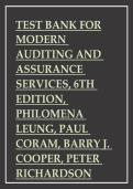 Modern Auditing and Assurance Services&comma; 6th Edition - Leung Test Bank - &lpar;Chapter 1 - 17&rpar;