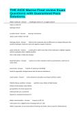 THE AICE Marine Final review Exam Questions with Guaranteed Pass Solutions&period;