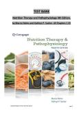 TEST BANK - Nutrition Therapy and Pathophysiology&comma; 4th Edition by Nelms &comma; All 25 Chapters Covered&comma; Verified Latest Edition
