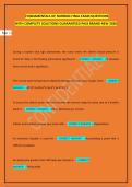 FUNDAMENTALS OF NURSING FINAL EXAM QUESTIONS  WITH COMPLETE SOLUTIONS GUARANTEED PASS BRAND NEW 2026