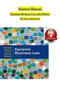 Solution manual for dynamic business law the essentials 6th edition by nancy kubasek 
