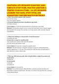 CALIFORNIA LIFE INSURANCE EXAM 2026 &vert; UNDERWRITING&comma; RISK & POLICY ANALYSIS