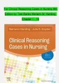 For Clinical Reasoning Cases in Nursing 8th  Edition by Test Banks Mariann M&period; Harding&semi;   Chapter 1 - 15 