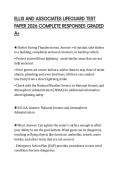 ELLIS AND ASSOCIATES LIFEGUARD TEST PAPER 2026 COMPLETE RESPONSES GRADED A&plus;