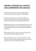 EMERGENCY DEPARTMENT RN A PROPHECY EXAM COMPREHENSIVE STUDY GUIDE 2026