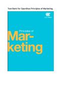Test Bank For OpenStax Principles of Marketing 