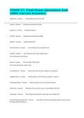 COGS 17&colon; Final Exam Questions And 100&percnt; Correct Answers&period;