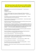 ACCT Entrance Exam with All Correct & 100&percnt; Verified Answers &vert;Actual Complete Exam &vert;Already Graded A&plus;