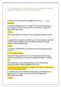 NCCCO RIGGER 2 EXAM &vert; QUESTIONS AND ANSWERS &vert; VERIFIED  ANSWERS GRADED A&plus; &vert; LATEST EXAM UPDATE