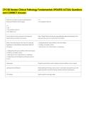 CPL100 Beaker Clinical Pathology Fundamentals UPDATED ACTUAL Questions  and CORRECT Answers