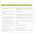 CP Beaker Pre Test UPDATED ACTUAL Questions and CORRECT Answers 