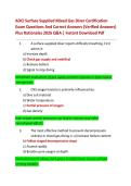ADCI Surface Supplied Mixed Gas Diver Certification  Exam Questions And Correct Answers &lpar;Verified Answers&rpar;  Plus Rationales 2026 Q&A &vert; Instant Download Pdf  