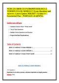 NURS 231&sol; BIOD 331 PATHOPHYSIOLOGY &lpar;2 VERSION EXAM&rpar; MODULE 5 Exam Questions and Answers &vert; Latest Update 2026&sol;2027 &vert; Graded A&plus; &vert; Guaranteed Pass &ndash; PORTAGE LEARNING&period;
