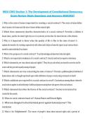 WGU C963 Section 1&colon; The Development of Constitutional Democracy&comma; Exam Review Study Questions and Answers&comma; 2026&sol;2027