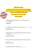 NVCC RAD 105 Final  Comprehensive Resource To Help You Ace 2026-2027  Includes Frequently Tested Questions With ELABORATED  100&percnt; Correct COMPLETE SOLUTIONS  Guaranteed Pass First Attempt&excl;&excl;  Current Update&excl;&excl;