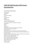 CNUR 305 EXAM Questions With Answers  Guaranteed Pass 